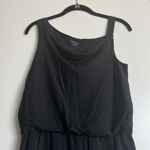 Theory Silk Mini Black Pocket Dress Asymmetric 4